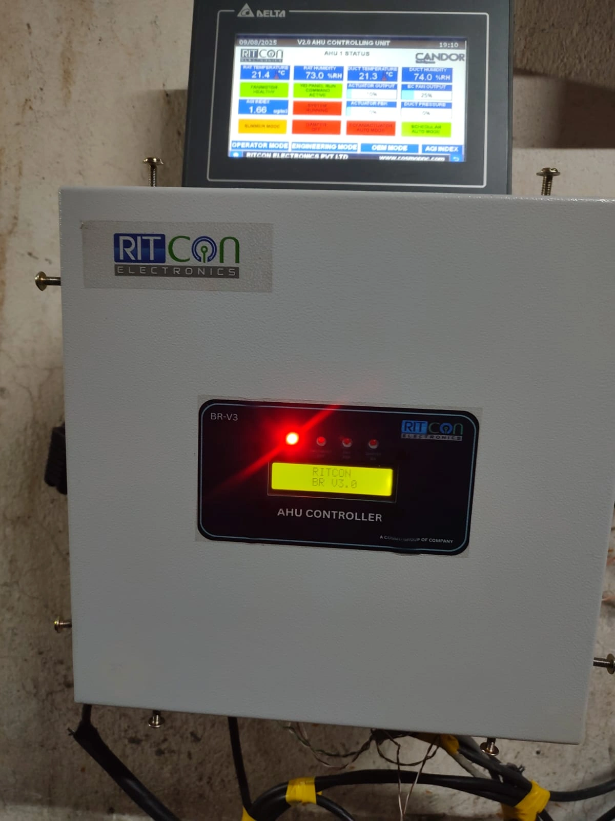 AHU Panel Internal View